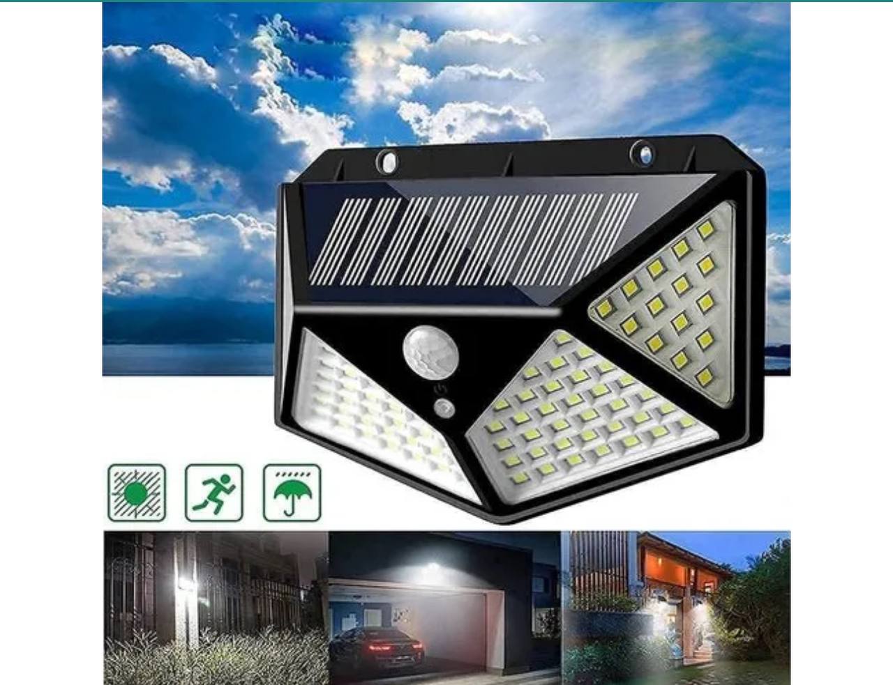 100 LED Solar Light