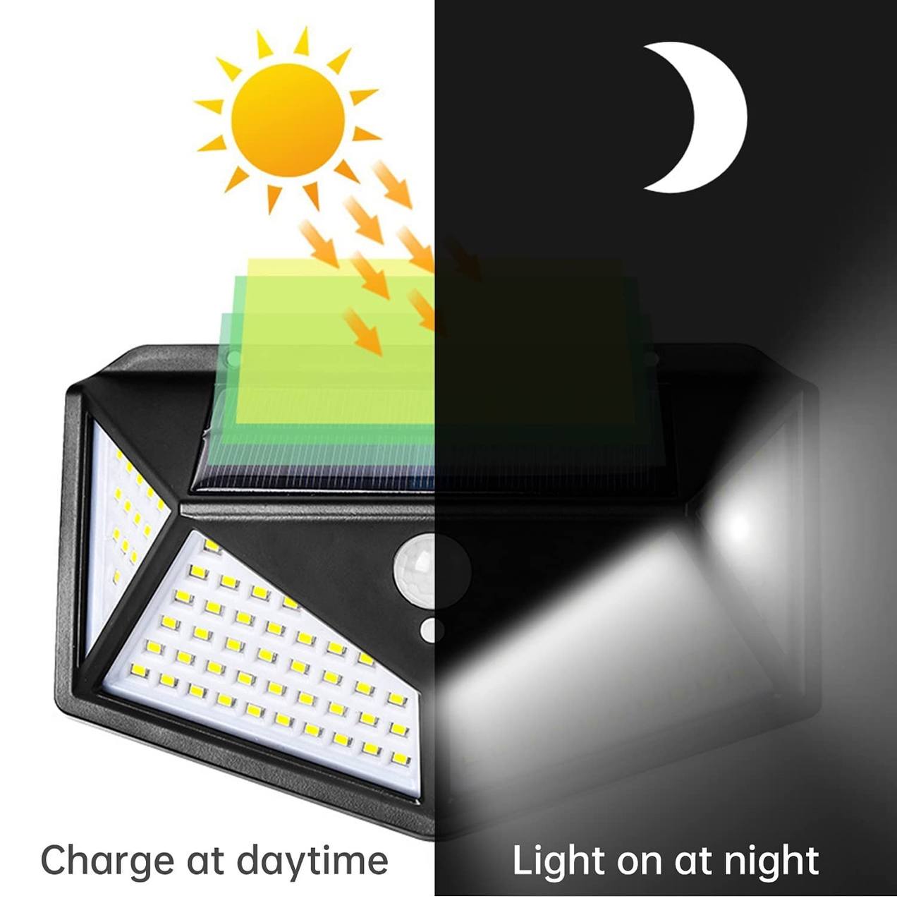 100 LED Solar Light